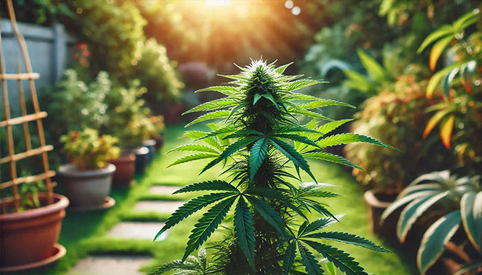 Outdoor cannabis grow