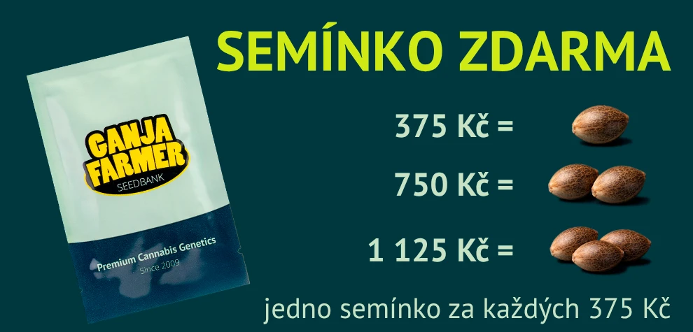 1 semínko zdarma za každých 600 Kč