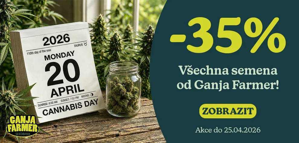420 akce: 35 % sleva na v&scaron;echna semena Ganja Farmer.